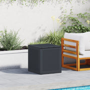 Scatola di Stoccaggio da Giardino Antracite 55x53x57 cm PP