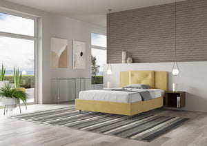 Letto Matrimoniale Francese 140x210 cm Senza Rete Appia Ocra