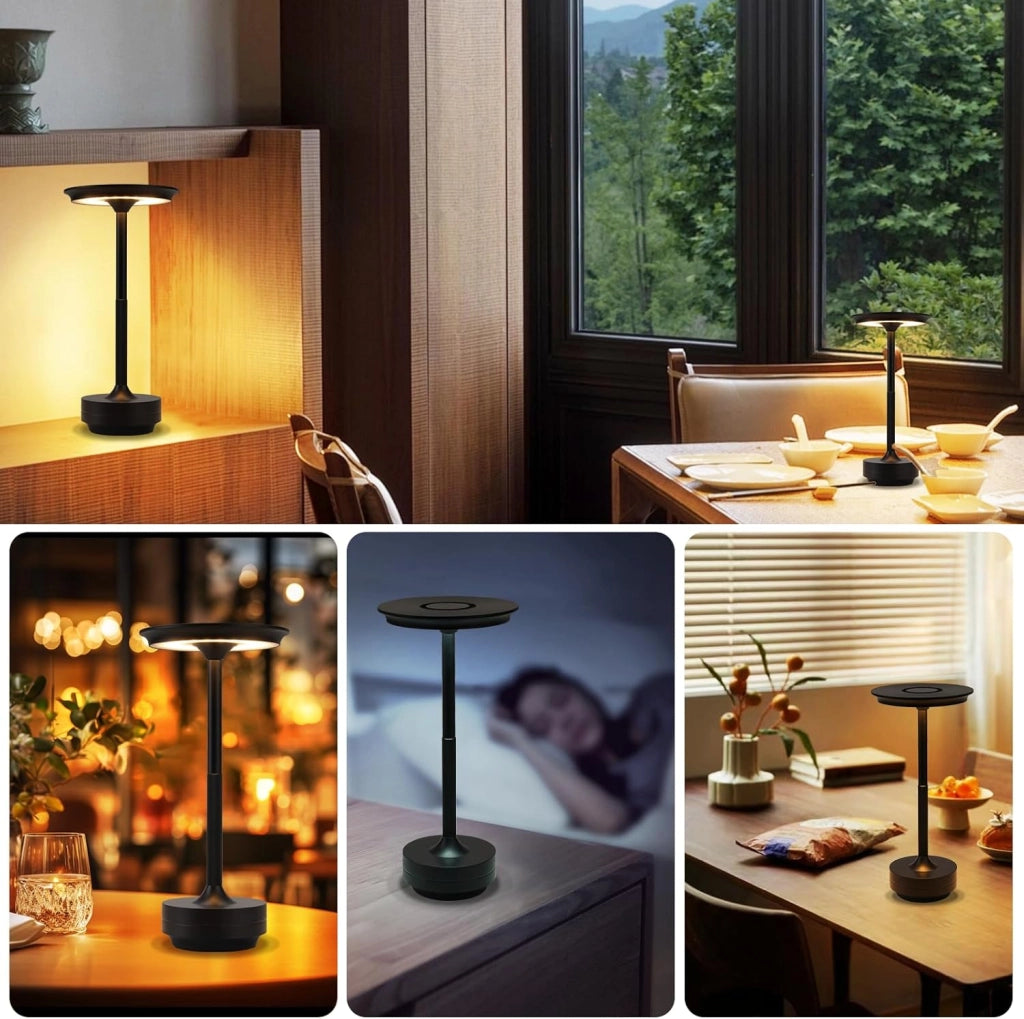 ZMH Lampada da tavolo LED wireless touch dimmerabile davanzale per soggiorno comodino
