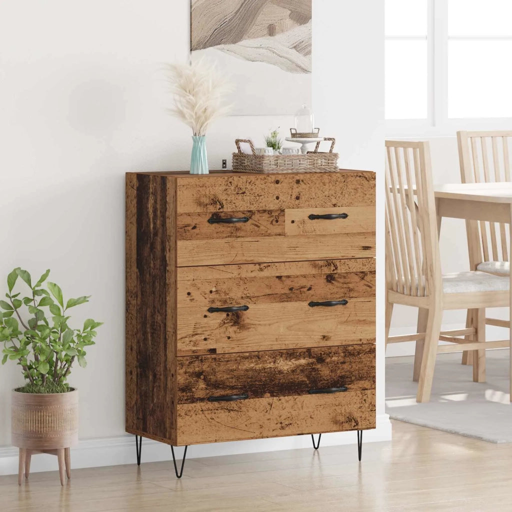 Credenza | Madia | Buffet da pranzo | Armadio da pranzo con cassetto Legno vecchio 69,5 x 34 x 90 cm