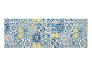 Tappeto Cucina Antiscivolo Stampa Digitale Emozioni Fantasie Maiolica Marina - 58x280 - Cetara