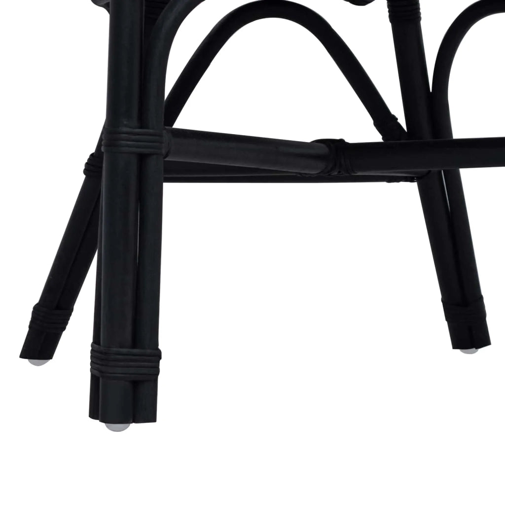 Sedia Impilabile Nero 60 x 60 x 81 cm Rattan 42033213