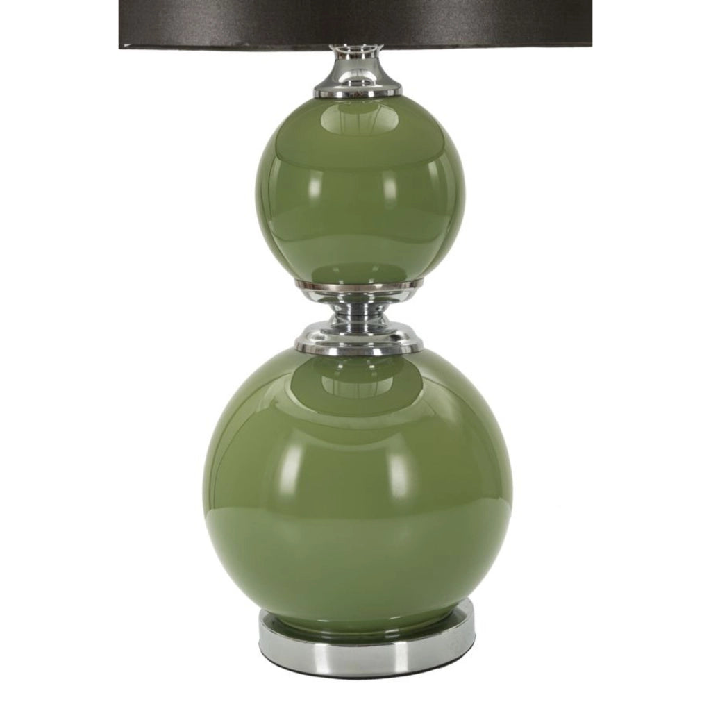 Lampada da Tavolo VKH177, Verde, Metallo, 38x38x65 cm