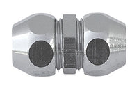 RACCORDO DIRITTO DOPPIO CON DADI CONICI CROMATO- 1/2 x 1/2  Diam. 12- ALBER- pezzi 1