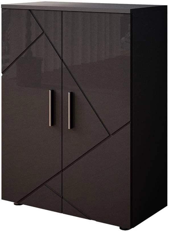 mobiletto bagno Irma, Verde salvia, 60 x 81 cm, Due ante offrono spazio contenitivo nascosto per prodotti per la cura e asciugamani