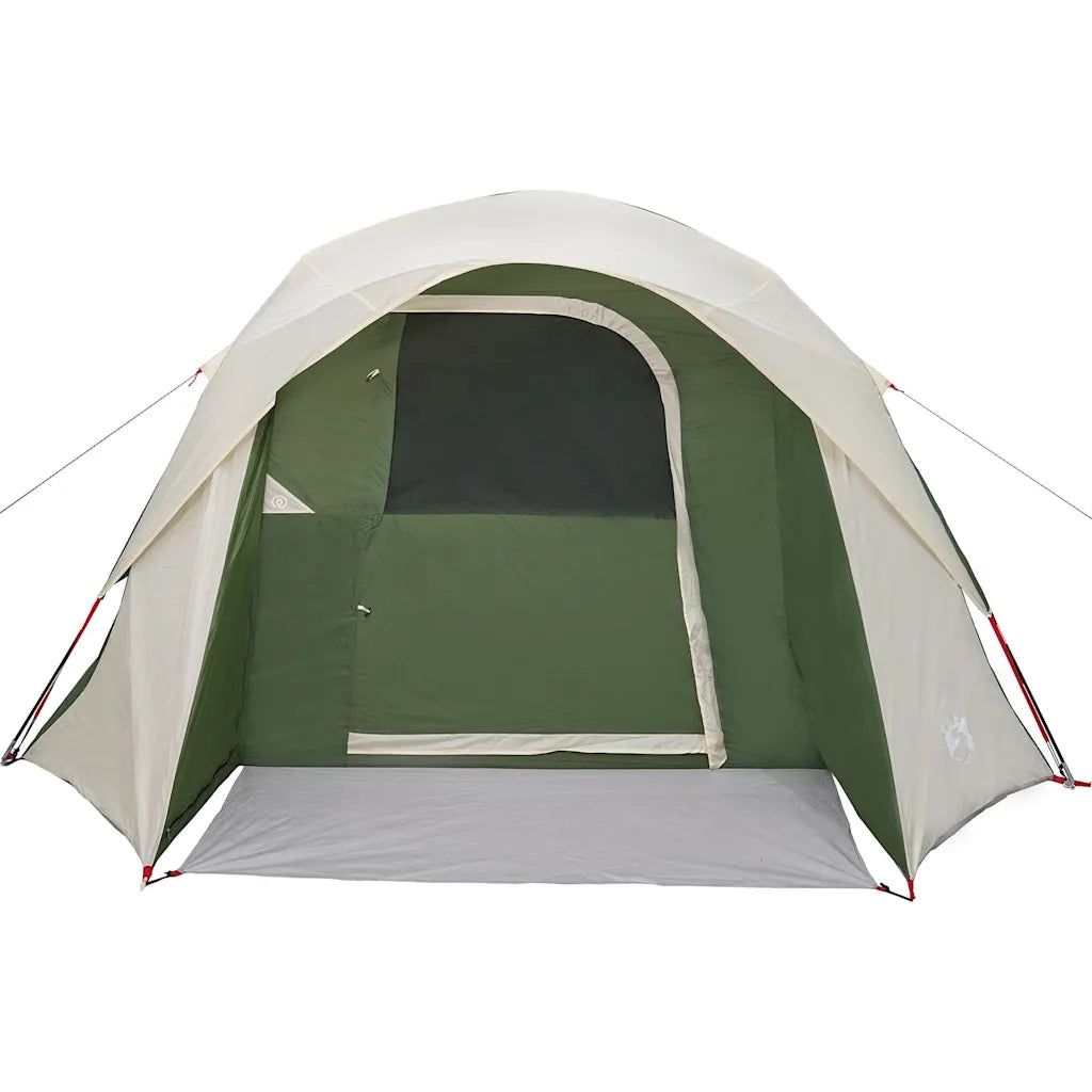 Tenda Familiare Cabina per 6 Persone-Tenda da campeggio Verde Impermeabile 945896