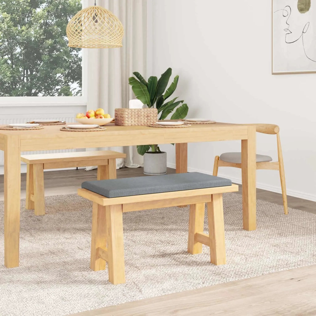 Cuscino per panchina Tessuto Grigio Chiaro Profondità 35 cm 42043239