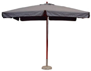 Ombrellone da Giardino 3x3m Palo Ø48 mm in Legno e Poliestere Grigio