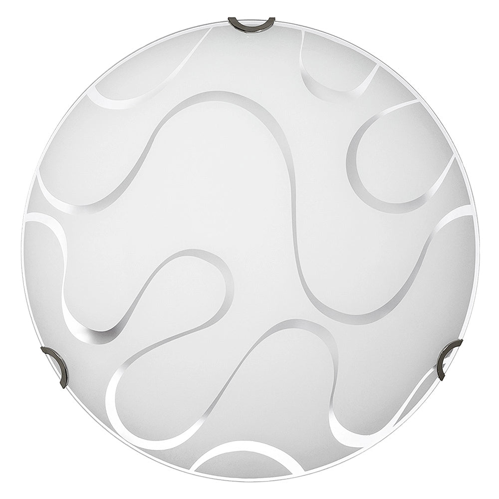 PLAFONIERA CON DECORAZIONE 'ONDA' Ø 40 cm- 5 pezzi  - BricoGo