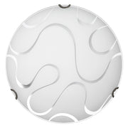 PLAFONIERA CON DECORAZIONE 'ONDA' Ø 40 cm- 5 pezzi  - BricoGo