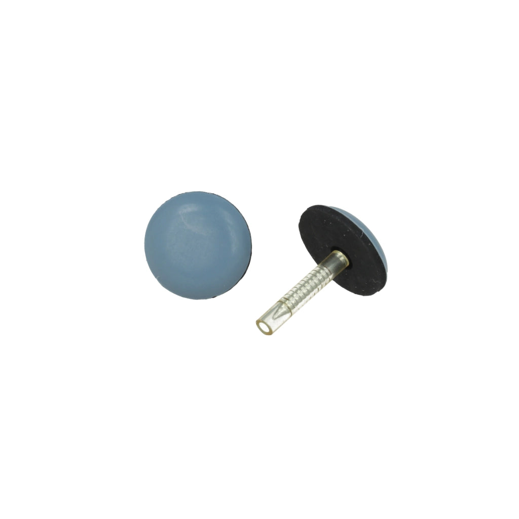 Scivoli PTFE tondi con chiodo Ã˜ 20 mm. - grigio - 8 pz.
