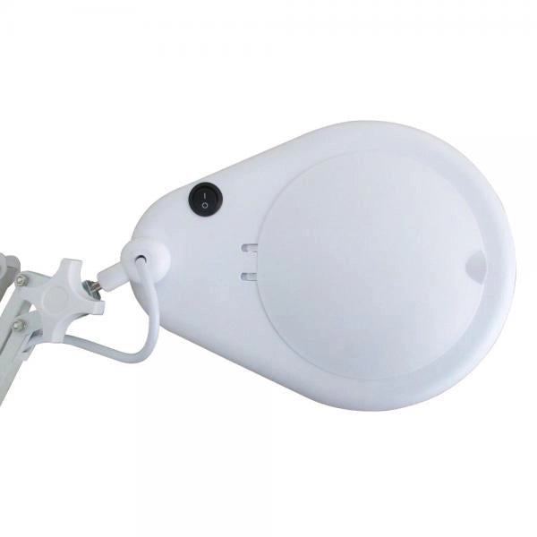 Lente d'ingrandimento con lampada e morsetto