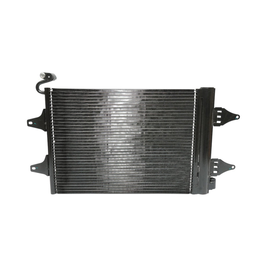 Radiatore climatizzazione (condensatore AC) – VW, Seat, Skoda Dimensioni: 352 × 480 mm Codici OEM compatibili: 5Z0820411D, 6Q0820411J, 35480, 1924005449