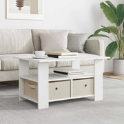 Tavolino da salotto Bianco 77 x 55 x 42 cm Legno multistrato 8000412