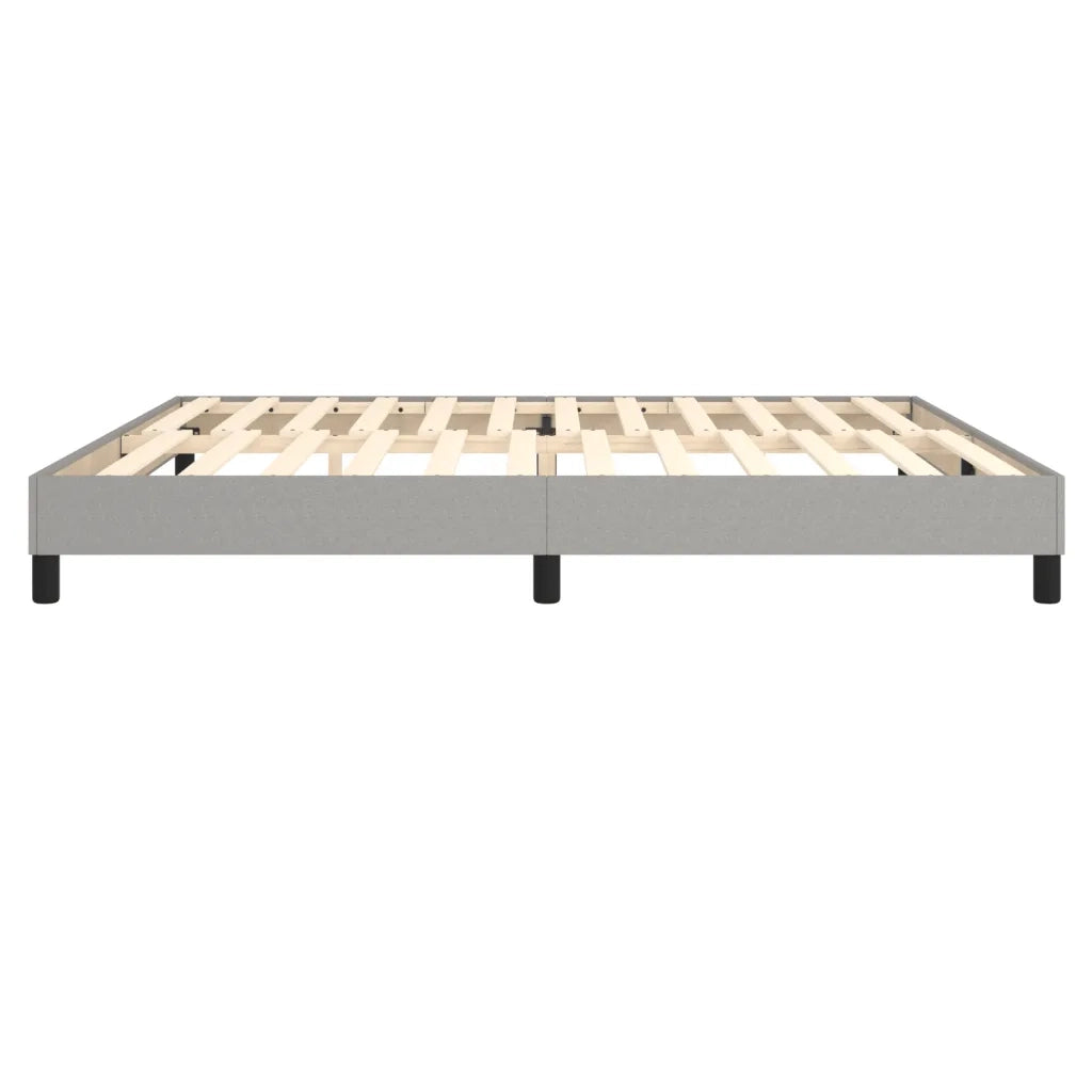 Giroletto senza Materasso Grigio Chiaro 200x200 cm Tessuto