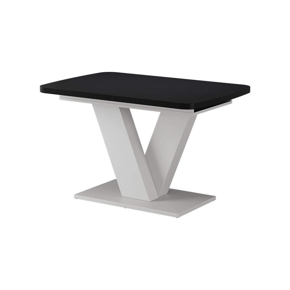 Vicco tavolo da pranzo allungabile Nero/bianco 120 x 80 cm estensibile