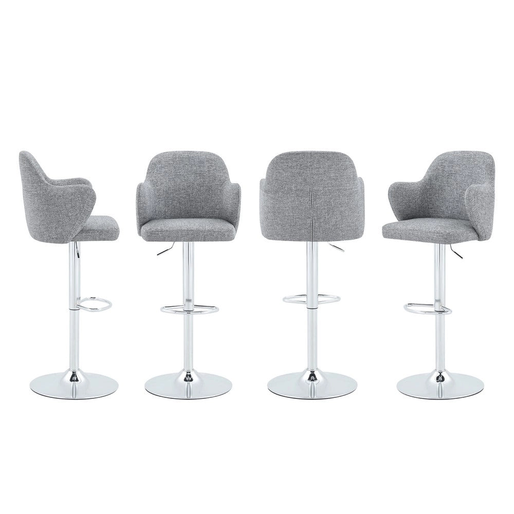 Set 2 Sgabelli da Bar Regolabili ¨C MINIMAL ¨C Imbottiti, con Braccioli, Girevoli 360¡ã