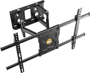 TV-muurbeugel per VESA 600x400 per schermo da 40-65 pollici, rotativo e inclinabile, per schermi piani e curvi, per montaggio a parete fino a 50 kg.