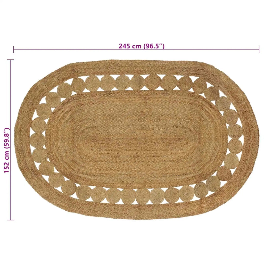 Tappeti per area Naturale 152 x 245 cm Juta