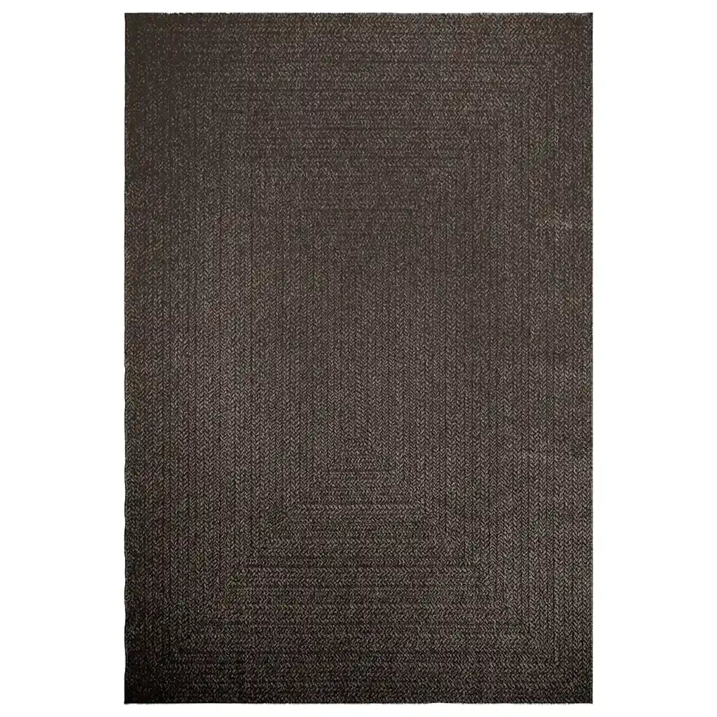 Tappeto ZIZUR Antracite 200x290 cm Aspetto Iuta Interni Esterni