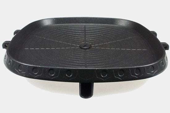 Piastra grill quadrata a stile coreano con superficie rivestita di pietre Maifan, piastra barbecue senza grasso e fumo per cucina interna ed esterna