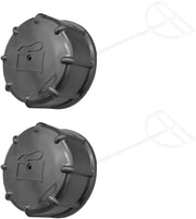 Kit di coperture serbatoio 2 in poliuretano - 2-pack - Nero - Pezzi di ricambio per motocultore - Dimensioni 5 x 3,5 cm - Resistenti agli urti - Copertura serbatoio