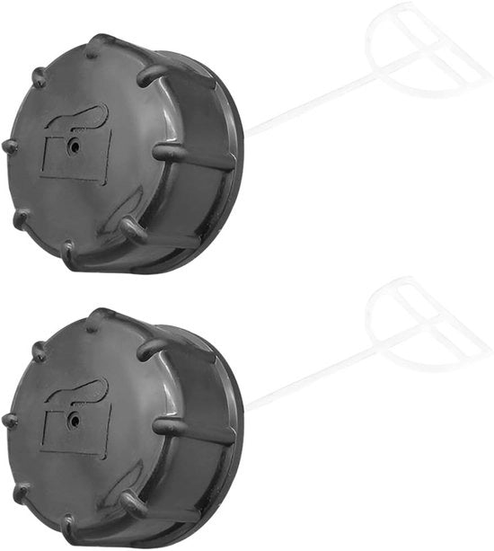 Kit di coperture serbatoio 2 in poliuretano - 2-pack - Nero - Pezzi di ricambio per motocultore - Dimensioni 5 x 3,5 cm - Resistenti agli urti - Copertura serbatoio