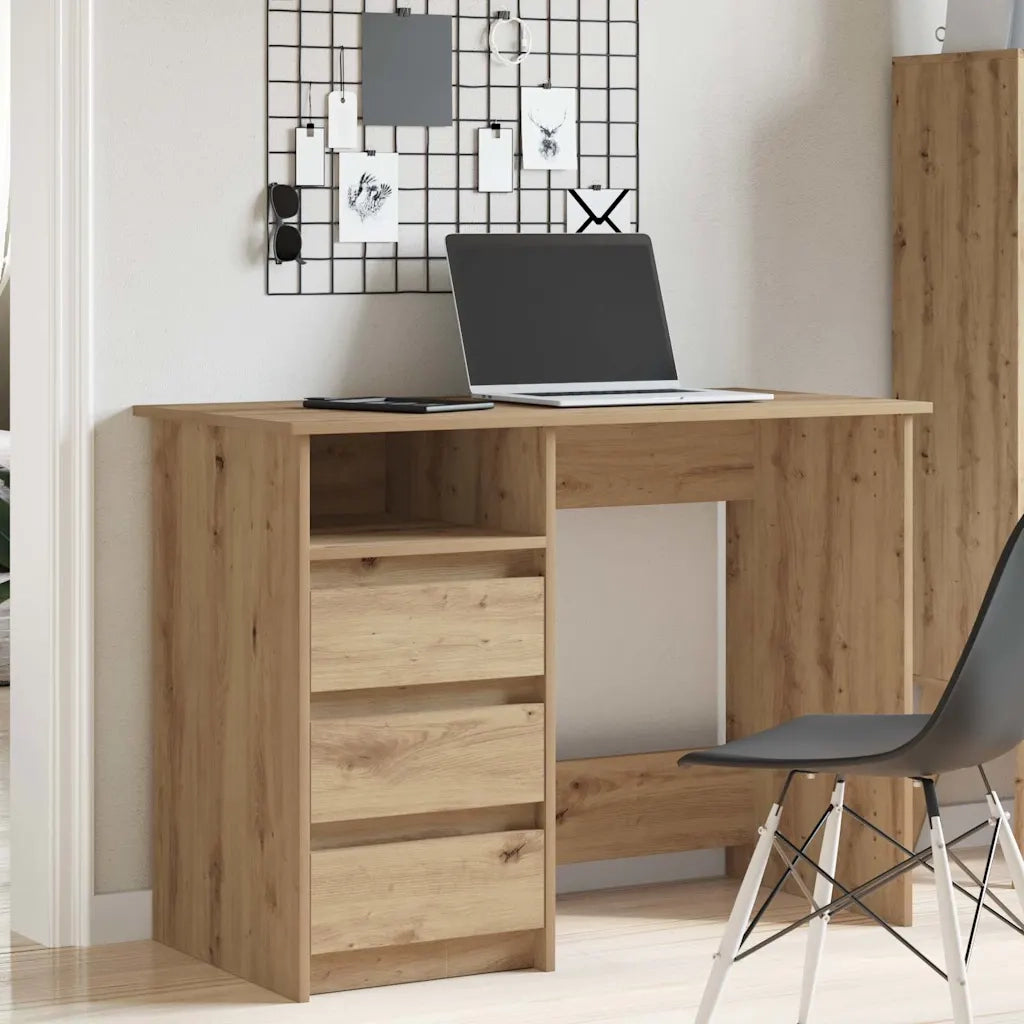 vidaXL Scrivania Rovere Artigianale 102x50x75 cm in Legno Multistrato