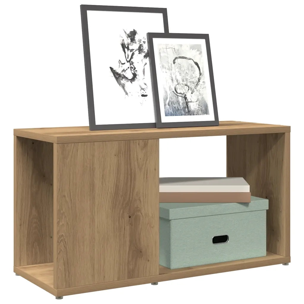 Mobile Porta TV-Mobile per TV-Credenza TV Rovere Artigianale 60x24x32 cm in Truciolato