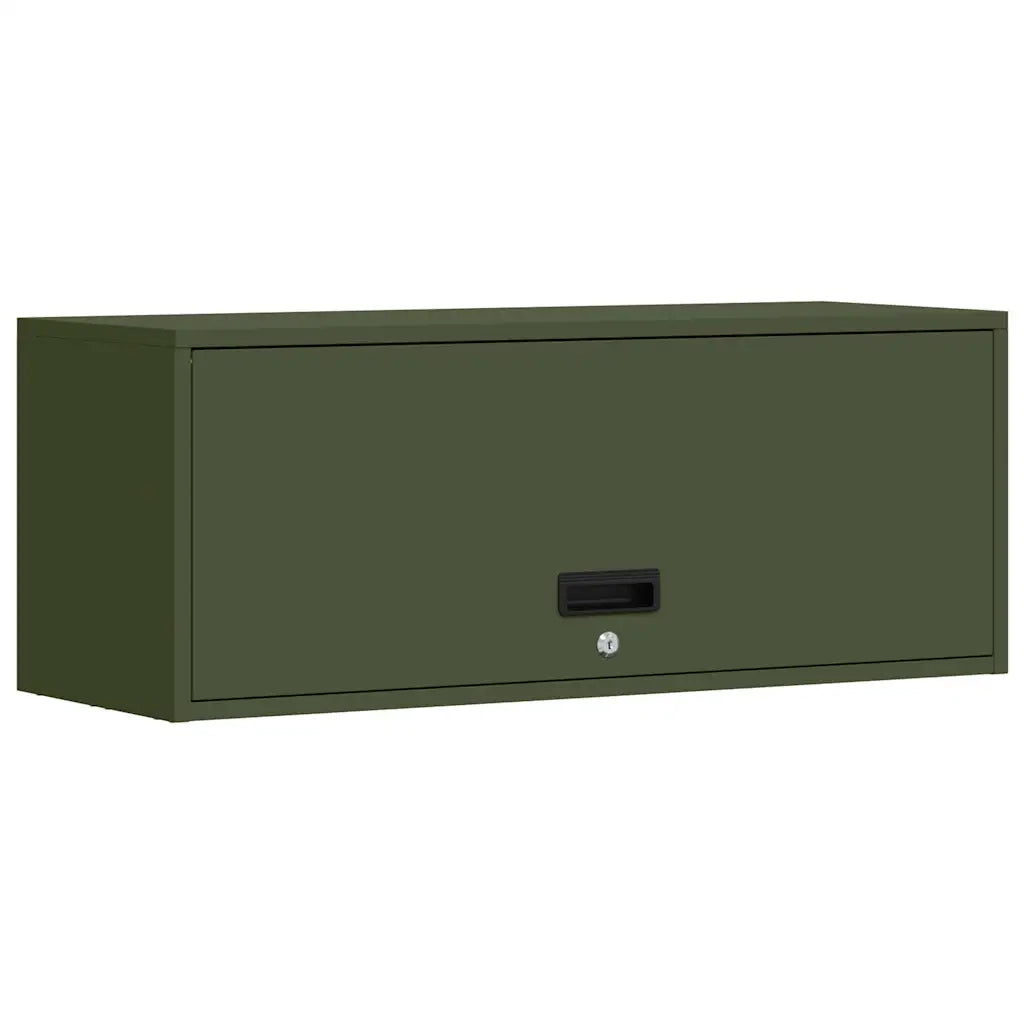 Armadio a muro per garage Oliver verde 90 x 33 x 35 cm