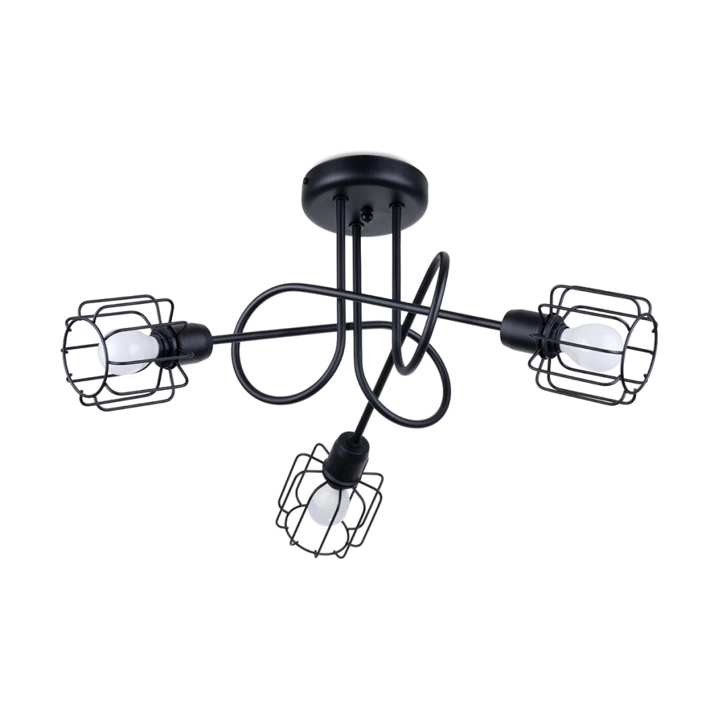 Lampadario BELUCI 3S nero