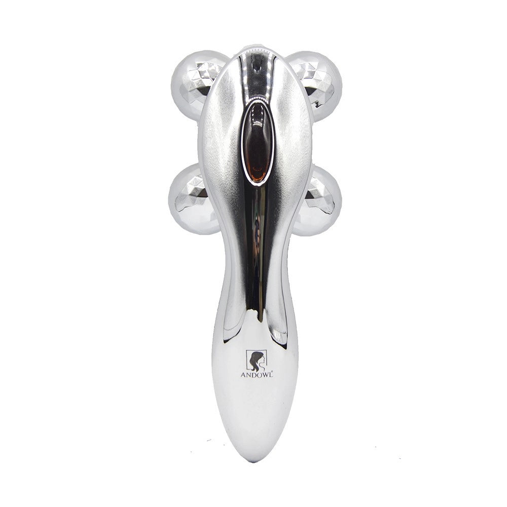 Trade Shop - Massaggiatore 4d Massaggio 4 Rulli Girevoli A 360° Per Cura Pelle Corpo Q-am18 -