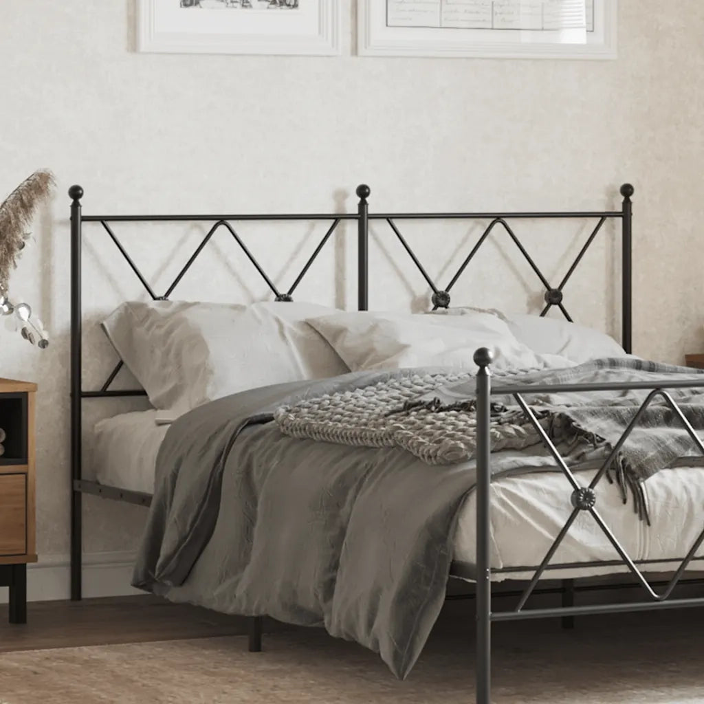 Testiera di Ricambio in Metallo Nero 137 cm 376534