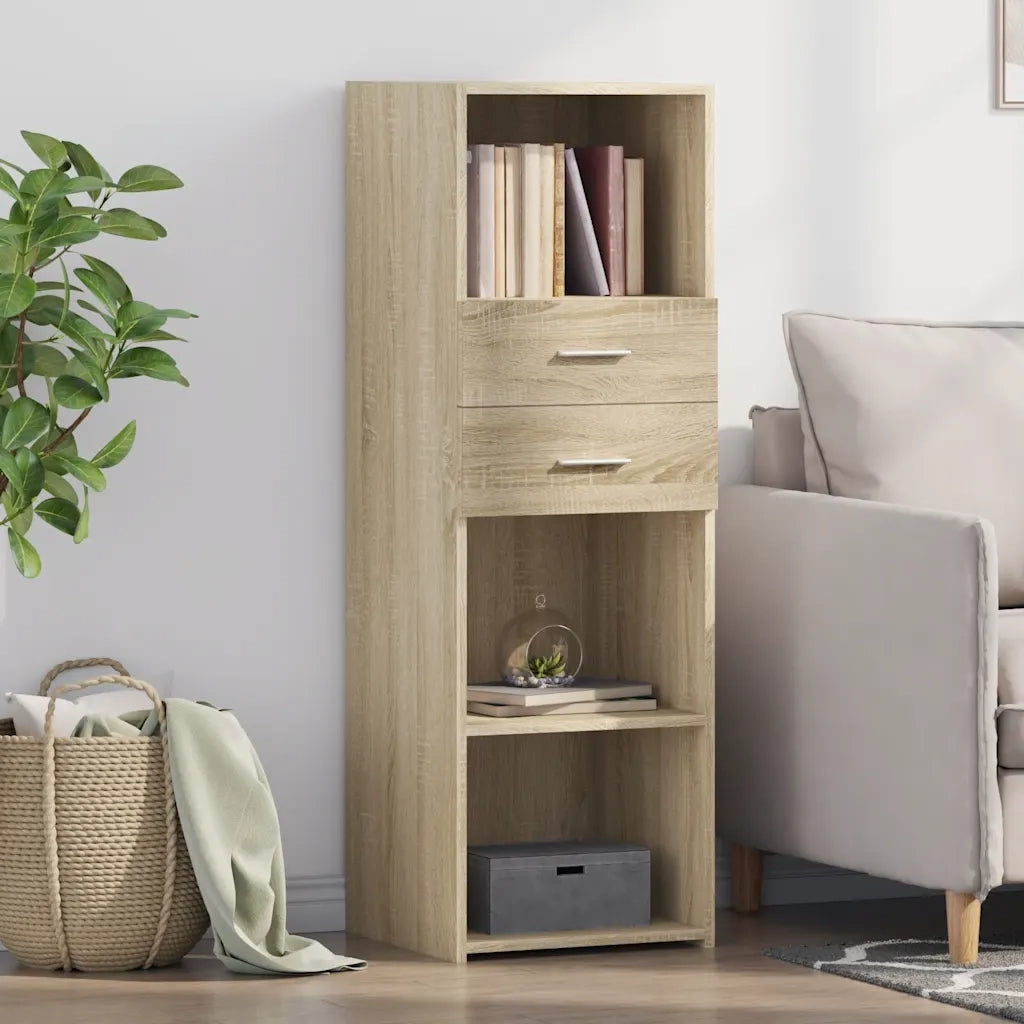Credenza | Madia | Buffet da pranzo | Armadio da pranzo Rovere Sonoma 40x42,5x124 cm in Legno Multistrato
