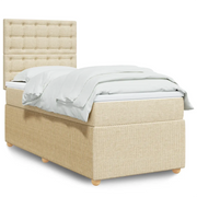 Giroletto a Molle con Materasso Crema 90x200 cm inTessuto 3294258