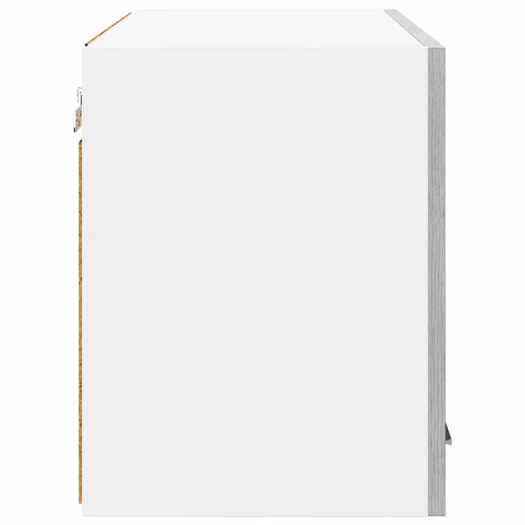 Armadio pensile Grigio Sonoma e Bianco 60 x 31 x 40 cm 884172
