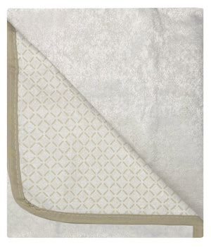 Copridivano con Copri Braccioli Seduta 125 cm in Poliestere e Cotone Panna