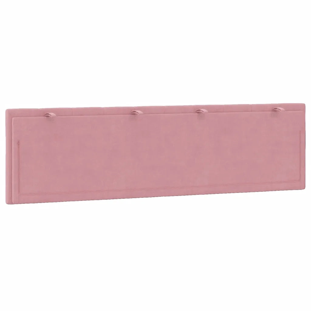 Cuscino Testiera Hanko Rosa 180 cm in Velluto 374686