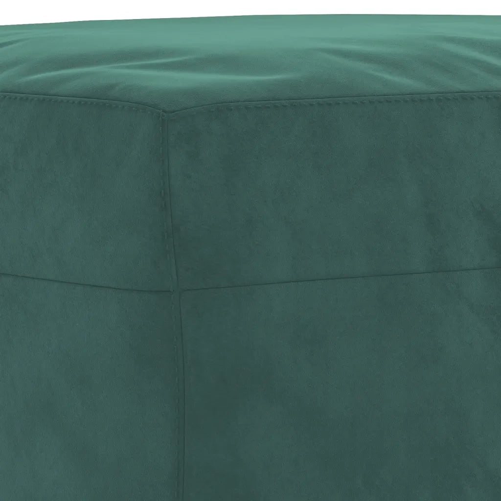 Set di Divani 4 pz con Cuscini Verde scuro in Velluto