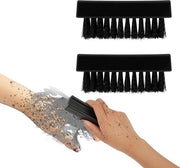 Set di spazzole per unghie - Spazzola per unghie profonda pulente - Nero - Spazzole da pulizia - Per uomo e donna - 2 pezzi