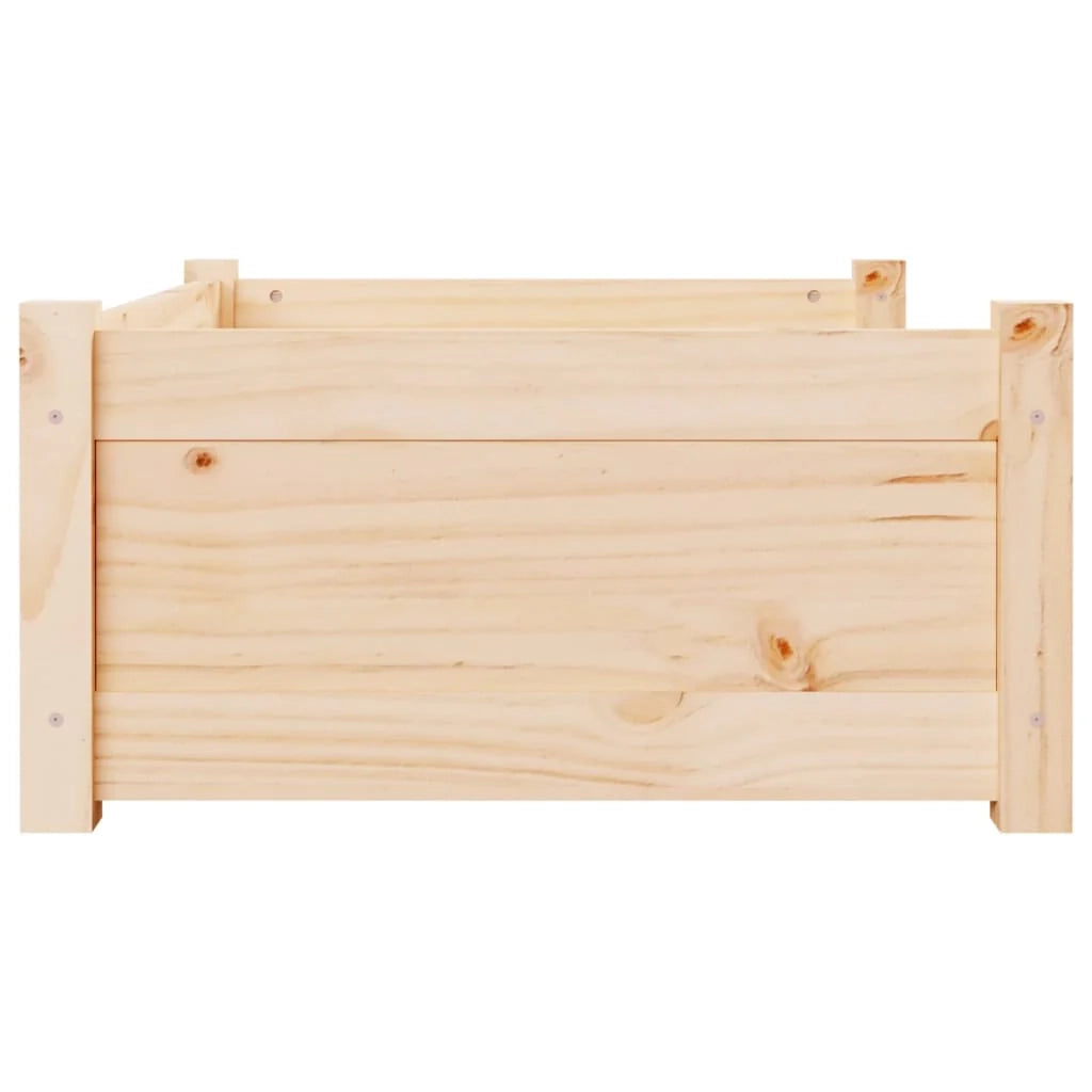 Divano a forma di cesto per cani comodo 75,5 x 55,5 x 28 cm in legno massello di pino marrone 02_0042940