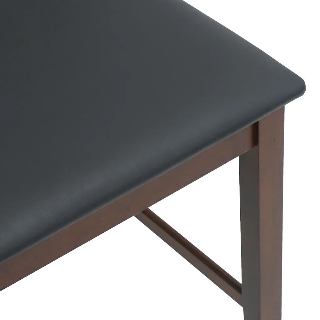 vidaXL Sgabelli da Bar con Cuscini 2pz Marrone Legno Massello di Hevea