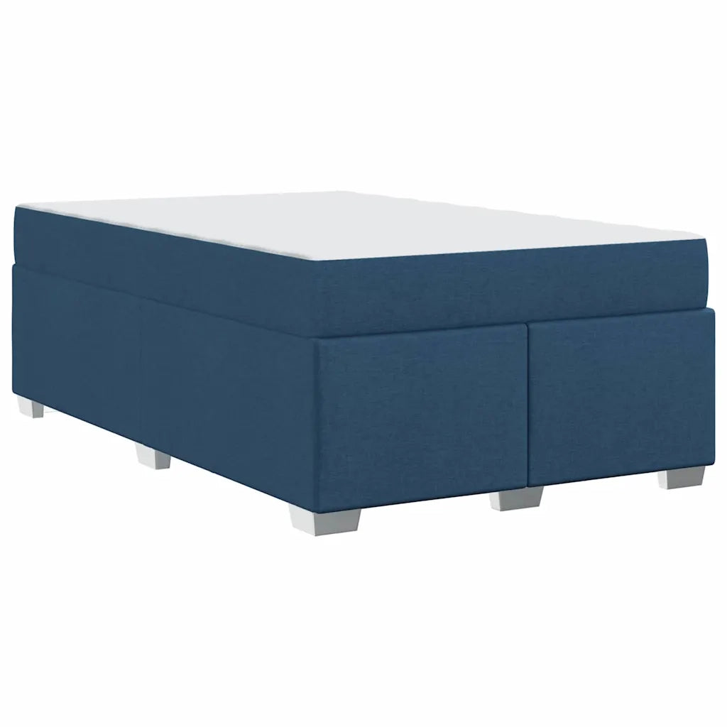 Struttura del letto con materasso Blu 120 x 200 cm Tessuto