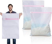 Due grandi sacchi di lavaggio 60 x 90 cm, XXL per lavatrice, adatti per tende, giacche, tappeti e asciugamani da bagno
