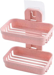 Accessori bagno - Supporto per sapone - Doccia / Bagno accessorio - Accessorio bagno universale - 2 strati - Accessori bagno - Supporto per shampoo/sapone