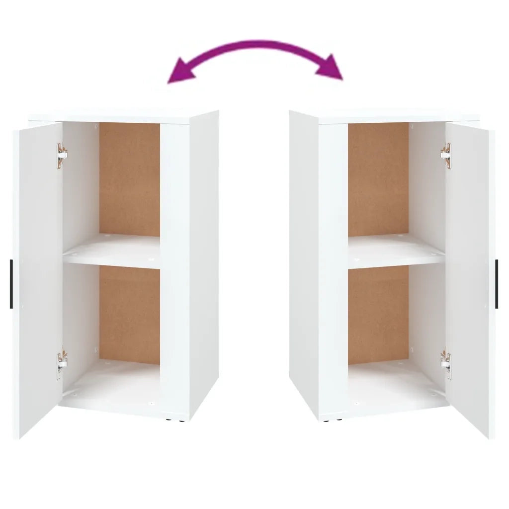 Credenza Bianca 40x33x70 cm in Legno Multistrato 819412