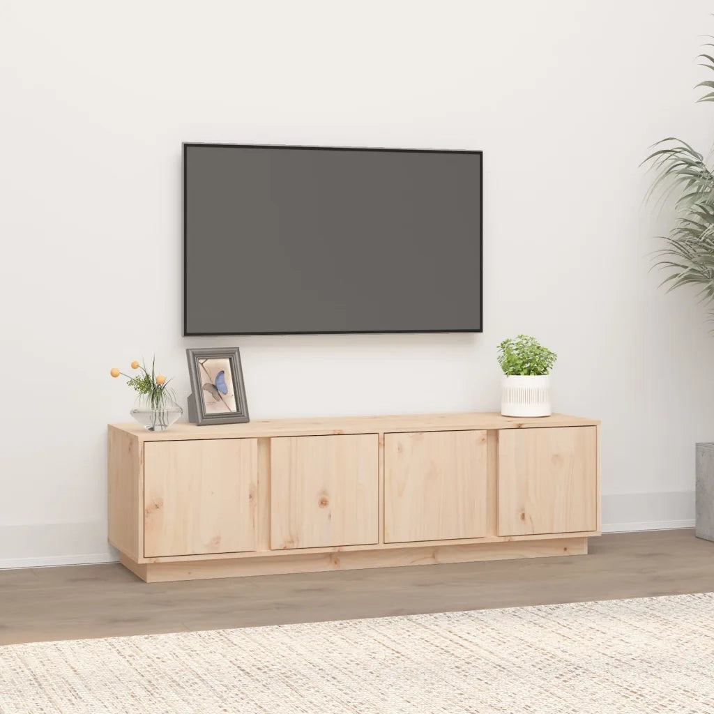 Mobile Porta TV 140x40x40 cm in Legno Massello di Pino 814459