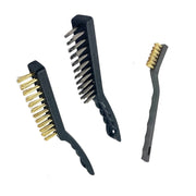 Spazzole In Acciaio Set 3 Spazzole Raschietti Per Metallo Rame Ferro Ottone07056