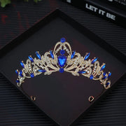 Corona di strass per donne, elegante tiara da sposa per matrimoni, fidanzamenti e cene di gala - bende per capelli
