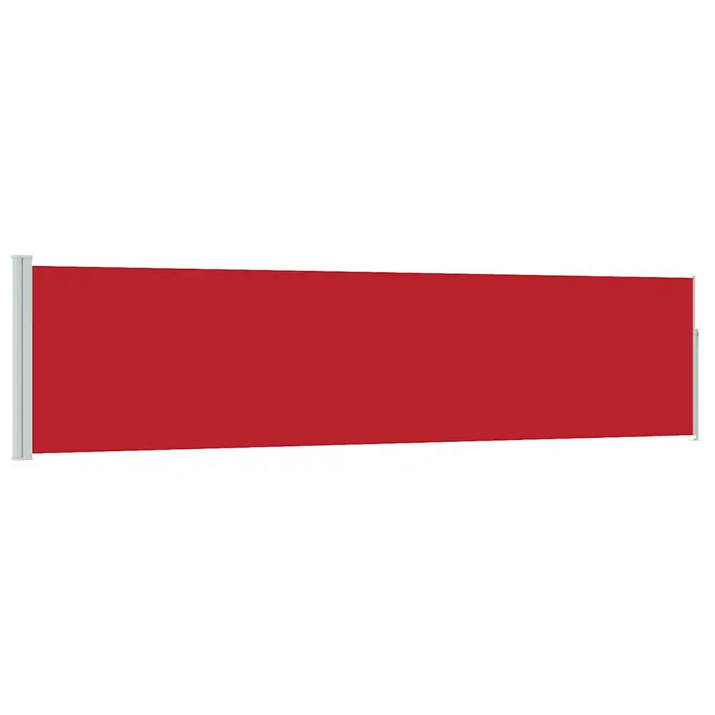 Tenda Laterale Retrattile per Patio-Tenda parasole per balcone 120x500 cm Rossa